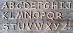 Großbuchstaben - Typ 1 - Birke 6 mm