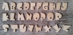 Großbuchstaben - Typ 2 - Birke 6 mm