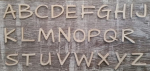 Großbuchstaben - Typ 4 - Birke 6 mm