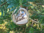Acrylkugel 3D - Tiere Im Wald